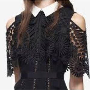 Self Portrait Elegant Black Lace Dress